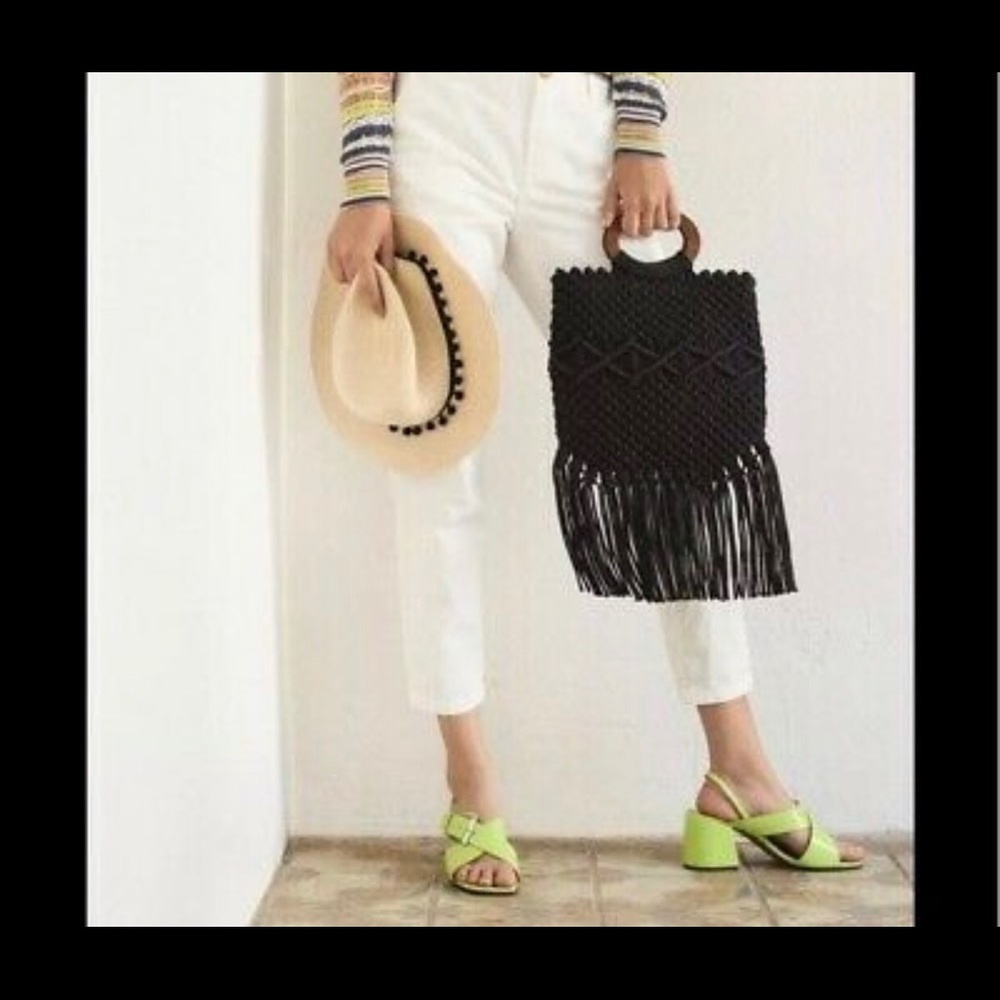 NWT Danielle Nicole Macrame Bag